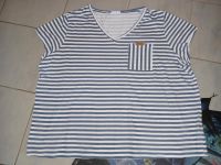 Damen  Strech T - Shirt - Blau  / Weiß gestreift  - Gr. 52 / 54 Brandenburg - Angermünde Vorschau