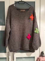 Pullover * Wollpulli Marta Gr. L/XL Hippie chic mit Blumen Sachsen-Anhalt - Hohenmölsen Vorschau