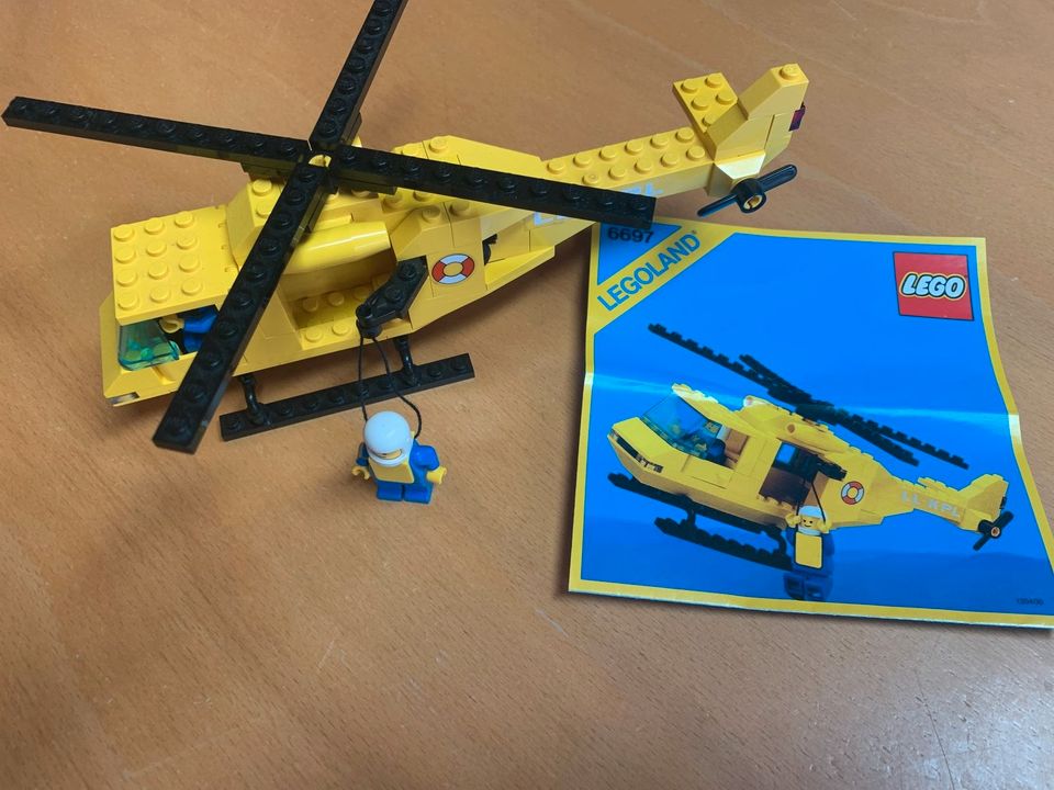 Lego 6697 Rettungshubschrauber, Vintage aus 1985 in Guldental