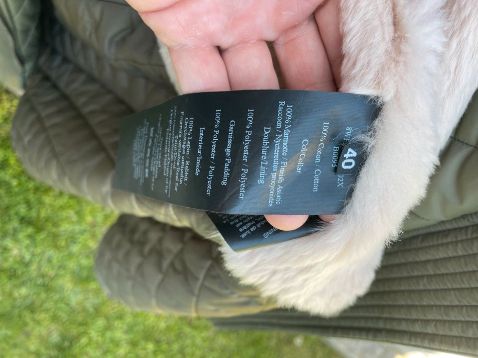 Yves Salomon Damen Pelz Parka Original Gr 40 in Stuttgart