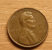 1969 US Lincoln Penny ONE CENT Münze keine Euro Münze Brandenburg - Herzberg/Elster Vorschau