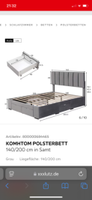 Polsterbett 140 x 200 ohne Matratze Bayern - Bubenreuth Vorschau