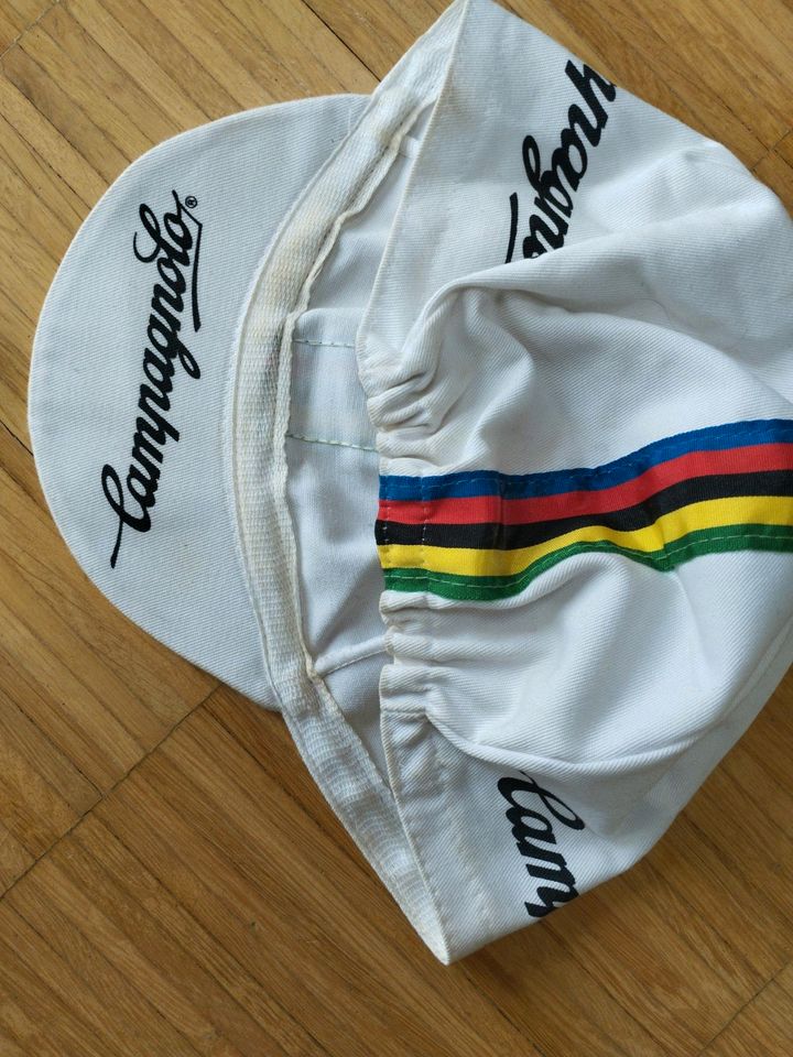 Campagnolo - Retro Fahrrad Kappe / Cycling Cap, Vintage in Reichenberg
