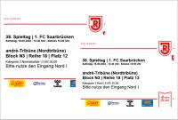 2 Tickets Jahn Regensburg vs. FC Saarbrücken (Erw.+Kind) 18.5.24 Saarbrücken-Mitte - St Arnual Vorschau