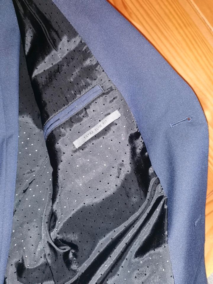 Anzug Jacket mit Hose (beides Größe D 48) dunkelblau in Dresden