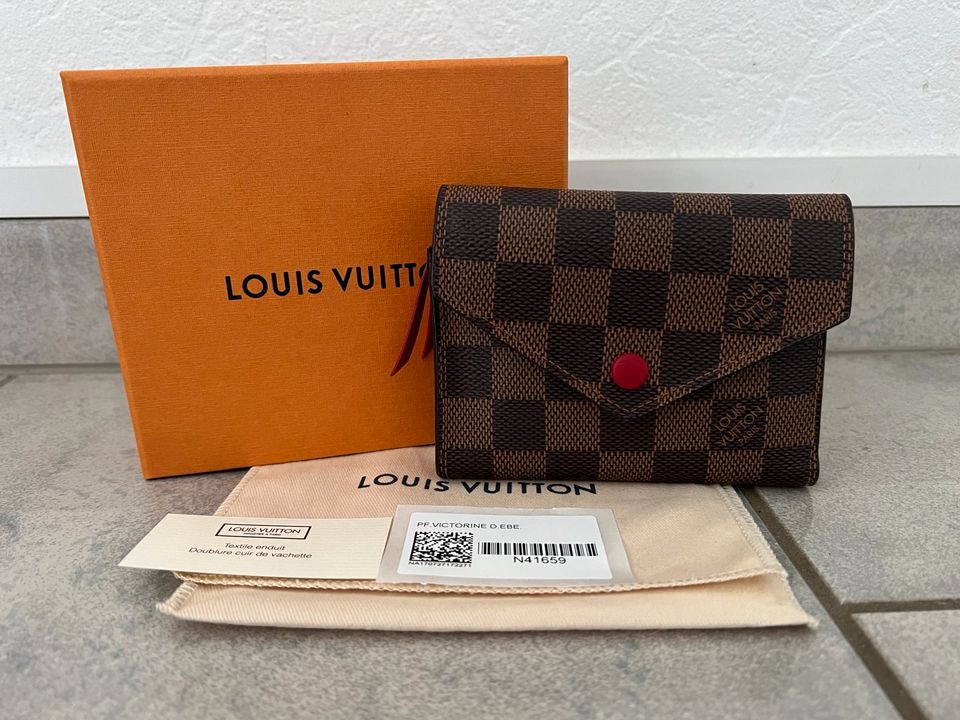 Louis Vuitton Victorine Damier Ebene Geldbörse Portemonnaie in Rehlingen-Siersburg