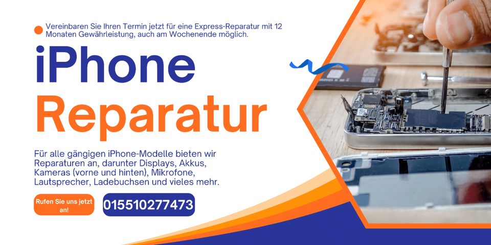 iPhone - DISPLAY - AKKU - KAMERA - Reparatur - Garantie in Reutlingen