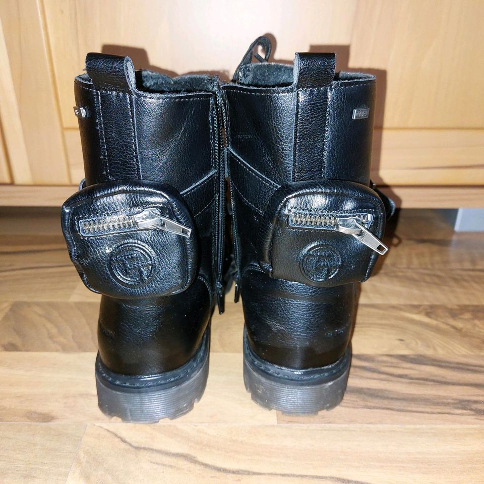 Stiefeletten Boots Bikerboots Tex Schwarz 34 in Bad Berleburg