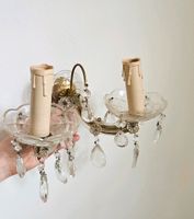 zwei Wandlampen Wandkronleuchter vintage Glas Lampe Kronleuchter Nordrhein-Westfalen - Herzogenrath Vorschau
