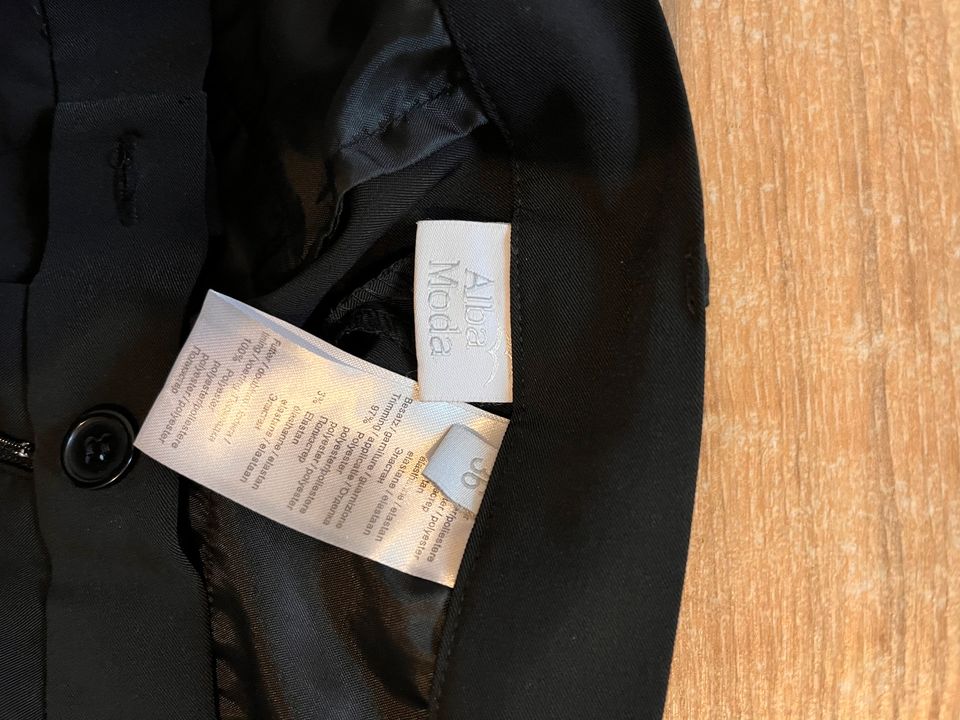 Alba Moda Zweiteiler Anzug schwarz 36/38 in Handewitt