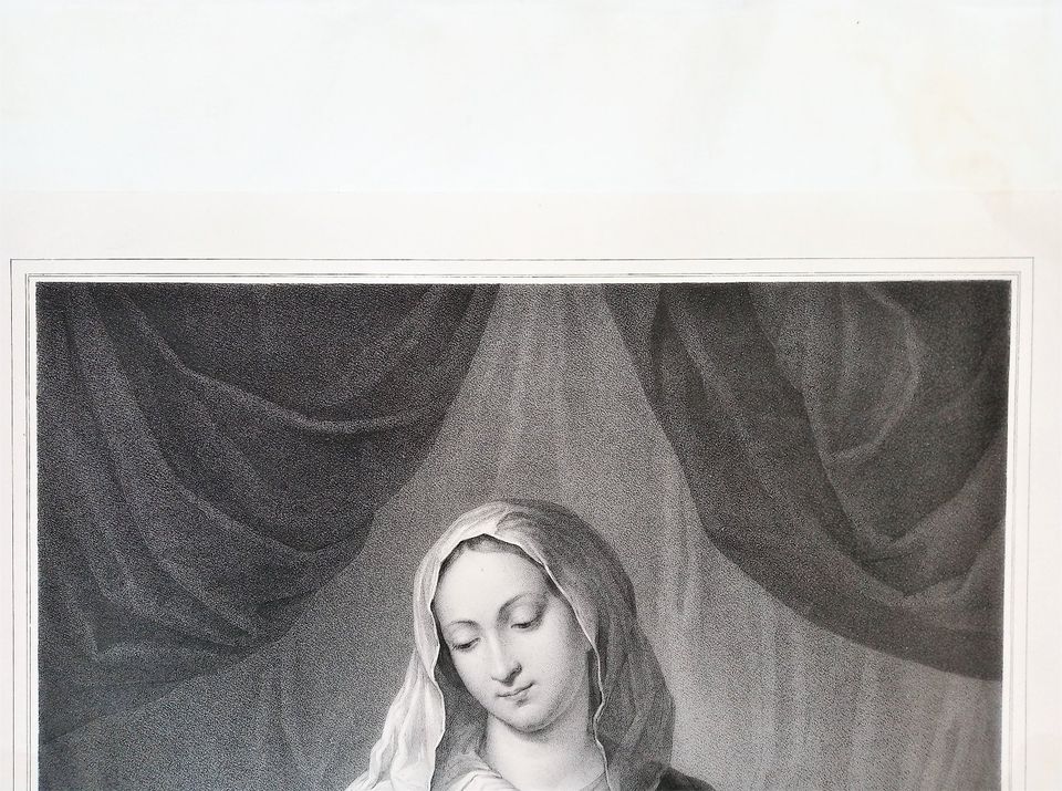 Franz Hanfstaengl. Maria mit dem Christuskinde. 48x63. ca.1840 in Bonn