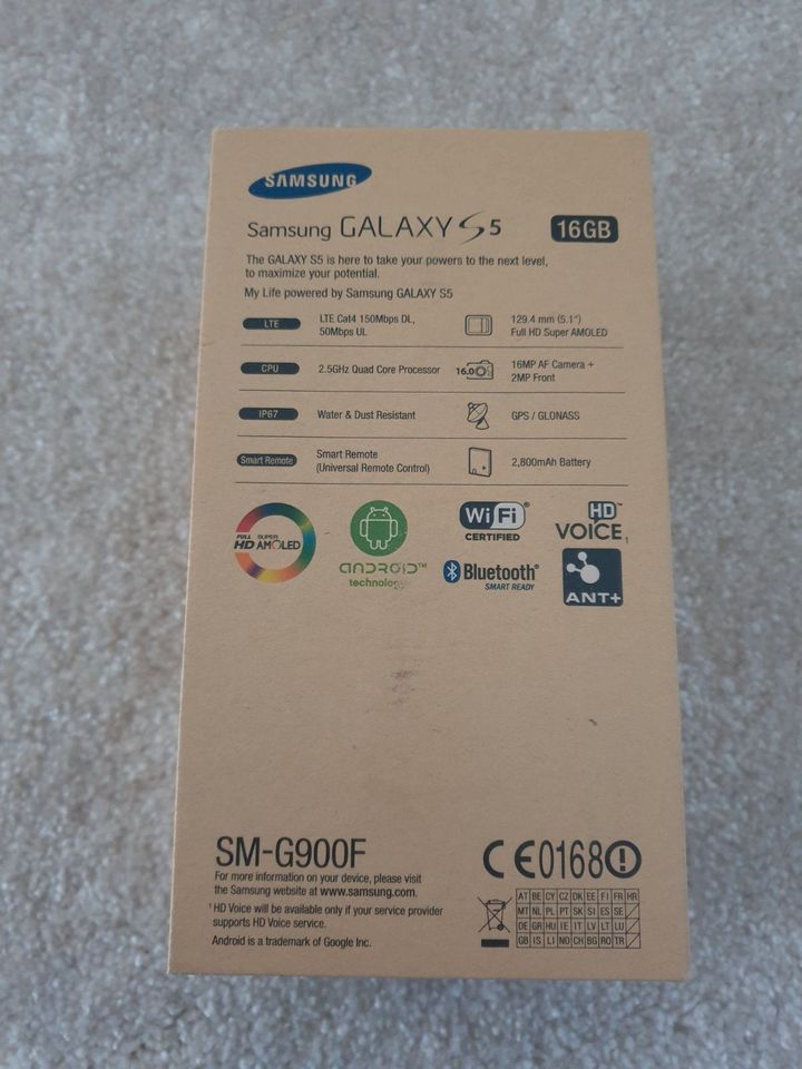 Samsung Galaxy S5 16GB, schwarz, funktionsfähig in Glücksburg