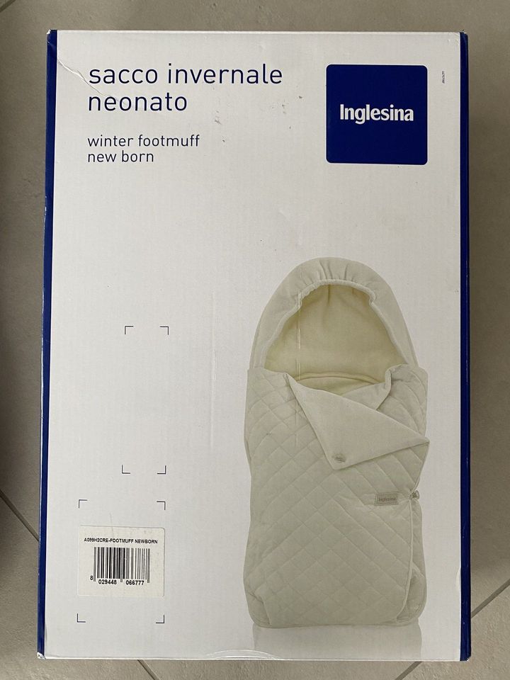 Neuwertig Inglesina Winter Muff Einlage Fußsack creme Kinderwagen in Kelkheim