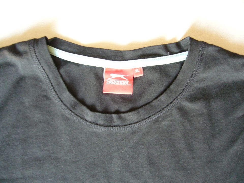 T-Shirt Herren Slazenger XL 50 52 Baumwolle schwarz neuwertig in Paderborn