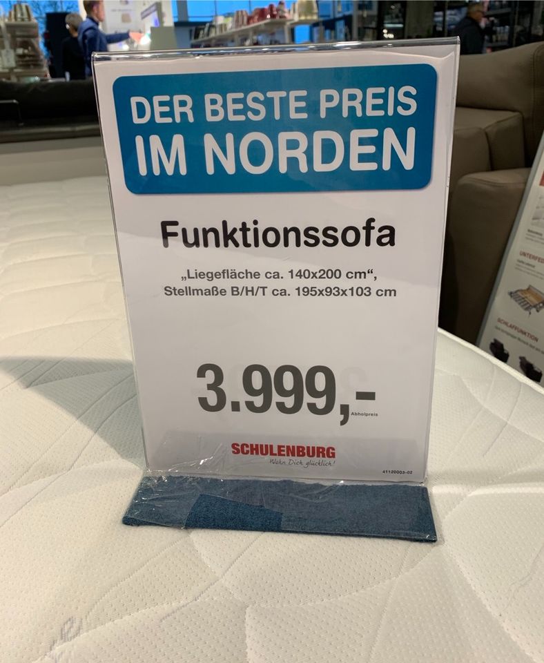 Schlafsofa echtes Leder, Sofa 2 Sitzer in Hamburg