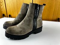 Tom Tailor Boots Gr. 39 dunkelgrau Lederoptik Thüringen - Gera Vorschau