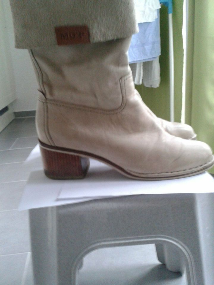 Stiefel / Stiefeletten, Marc O´Polo Gr. 40, beige in Langen (Hessen)