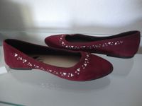 Ballerina Schuhe rot dunkelrot Wildleder Style mit Nieten Gr 40 Berlin - Lichtenberg Vorschau