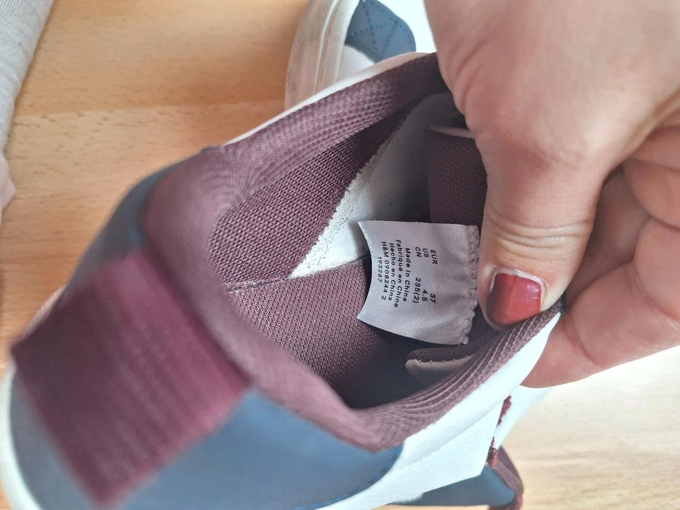 Sneaker neu H&M 37 weiß blau in Harrislee