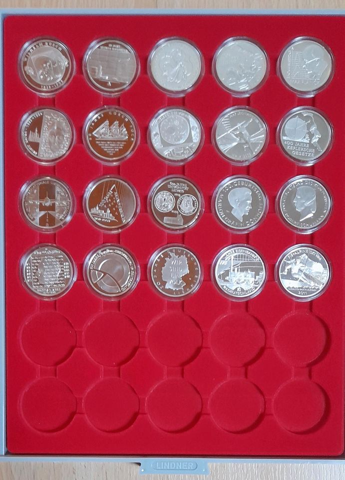 50 Silbermünzen, 10 Euro, 925er Sterlingsilber in Delmenhorst