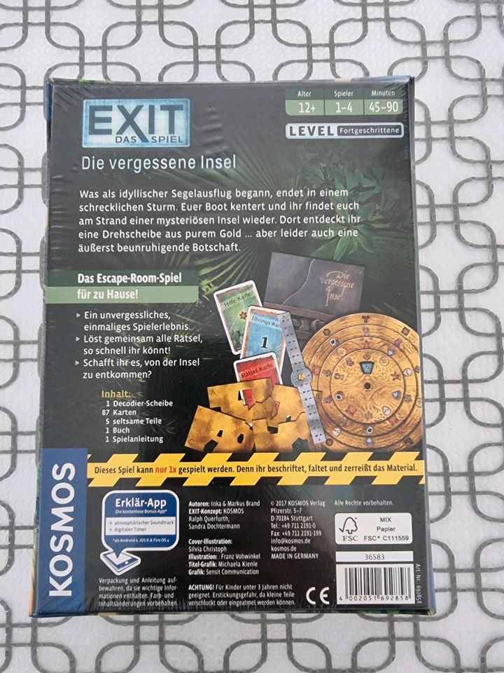 Exit Das Spiel - Die vergessene Insel  OVP in Diekholzen