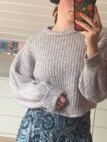 PULL&BEAR Pullover grau Damen M weite Ärmel Vintage Wollpullover Bayern - Kolbermoor Vorschau