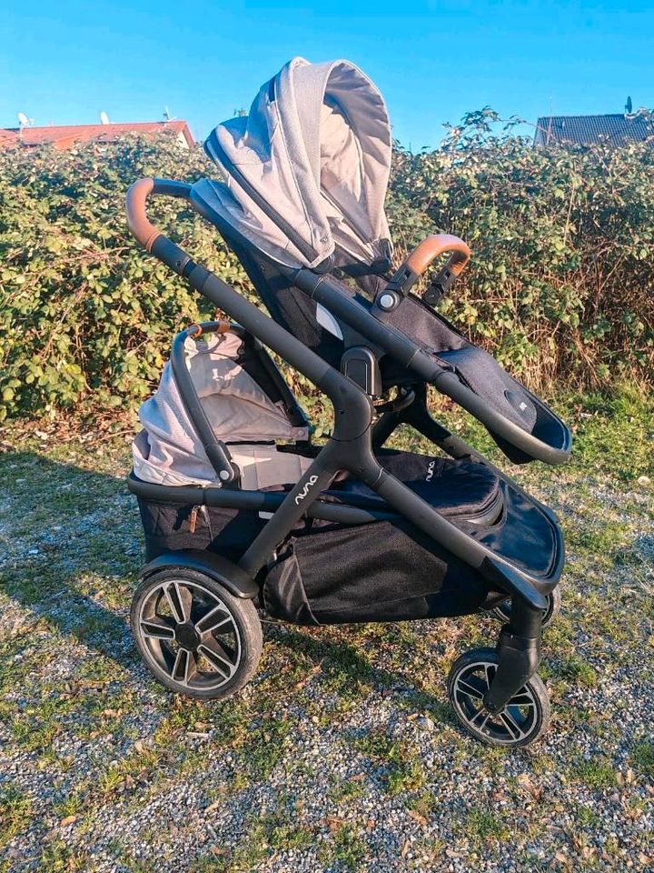 Kinderwagen Nuna Demigrow Zwielinge / Geschwisterwagen in Leimen