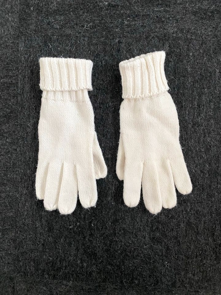 H&M Handschuhe Weiß Creme Warm in Apen