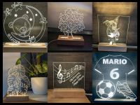 Led lampe, Nachtlicht, Acryl, Geburt, Geschenk, personalisiert Nordrhein-Westfalen - Moers Vorschau