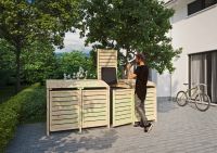 Mülltonnenabtrennung Müllbox Holz für 4 Tonnen Kreis Pinneberg - Ellerbek Vorschau