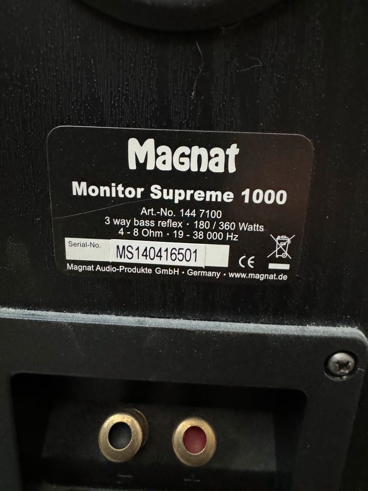 Boxen: Magnat Monitor Supreme 1000 in Selm