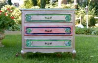 Chippendale Kommode handbemalt Upcycling Chabby Nordrhein-Westfalen - Arnsberg Vorschau