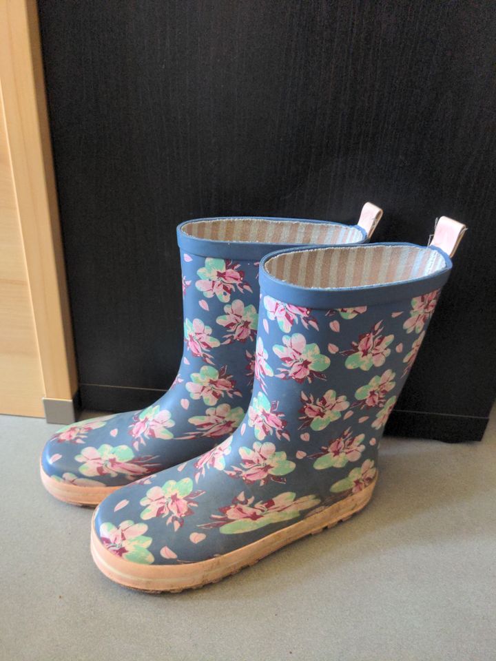 Gummistiefel 34 Regenstiefel Stiefel Blume rosa blau in Hohenpeißenberg