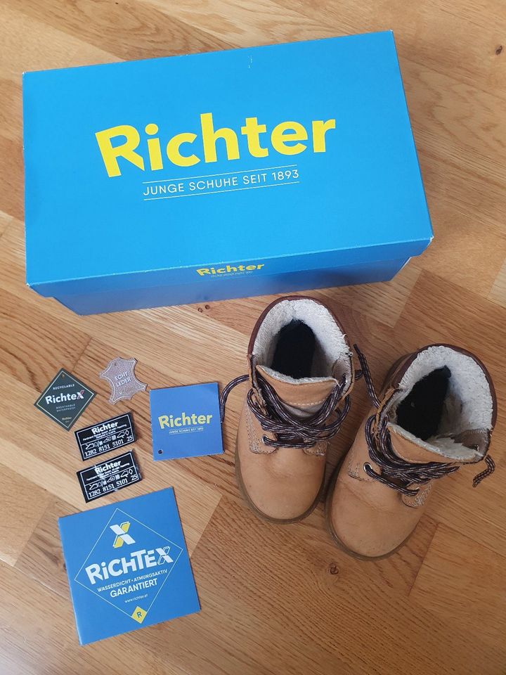 Richter Schnürboots Gr. 25 Stiefeletten braun Kinder Schuhe warm in Frankfurt am Main