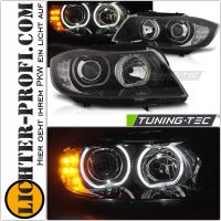 Led Angel Eyes Scheinwerfer schwarz für BMW 3er E90 91 08 - 11 Hessen - Calden Vorschau