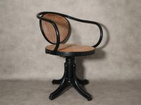 1x Thonet 5501 Drehstuhl mit Wiener Geflecht Vintage schwarz Wuppertal - Heckinghausen Vorschau