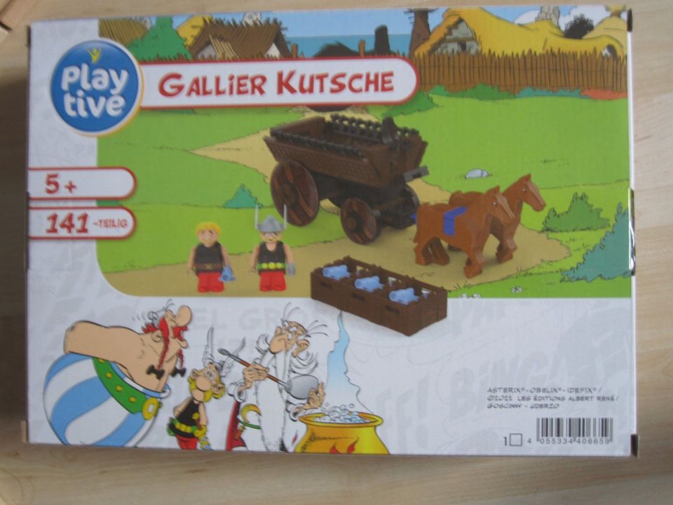 Asterix playtive Gallier Kutsche NEU OVP - 141 Klemmbausteine in Sondheim v.d.Rhön