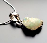 Unikat 925 Sterling Silber Halskette äthiopischer Opal Edelstein Niedersachsen - Hessisch Oldendorf Vorschau