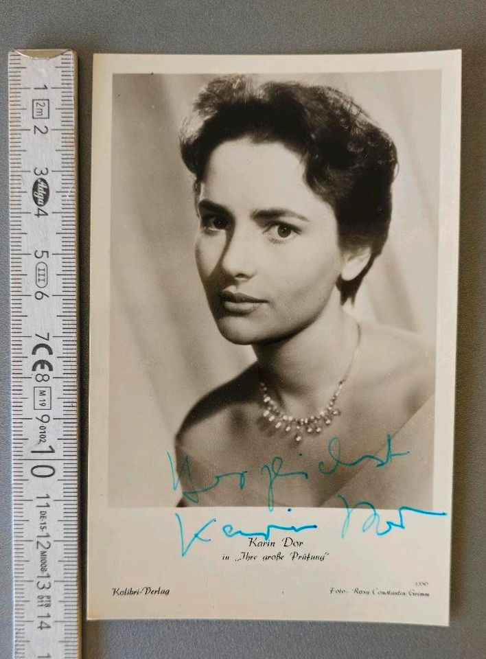 Kari Dor Autogrammkarte signiert original in Königswinter