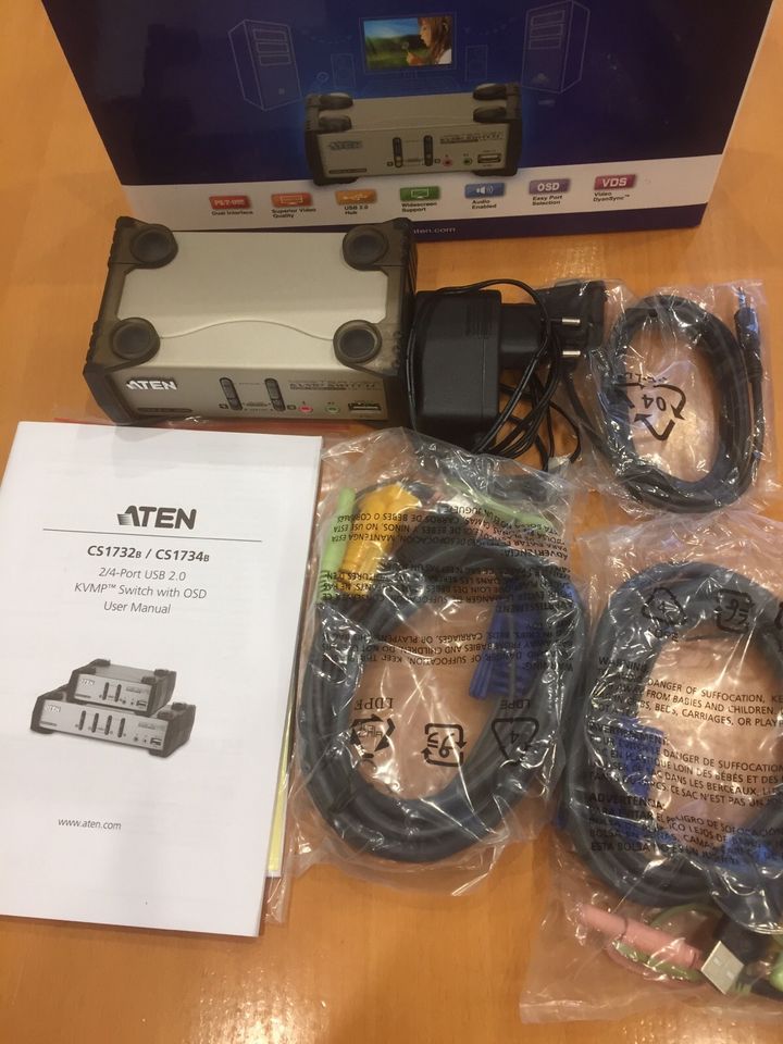 PC Umschalter von Aten 2-Port USB KVMP Switch in Mönchengladbach