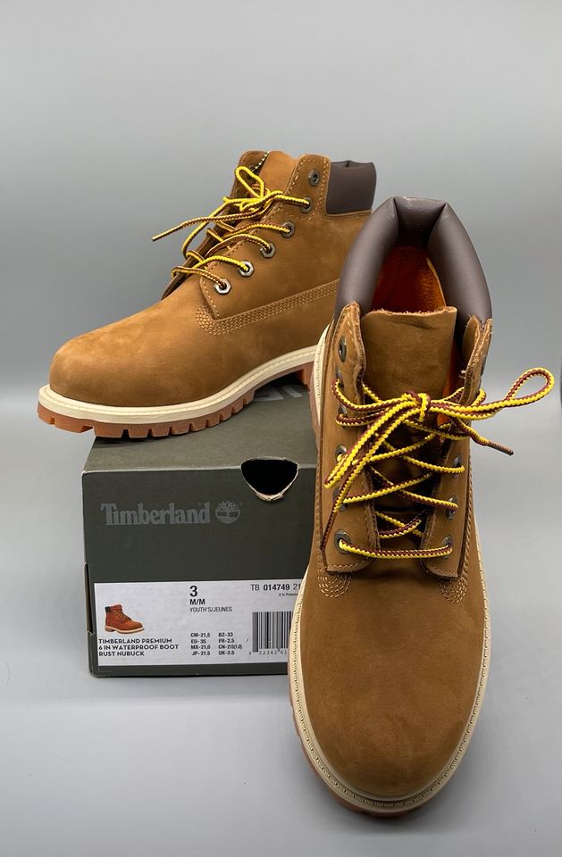 Timberland® Premium 6-Inch-Stiefel Youth Braun in Größe 35 in Eppstein