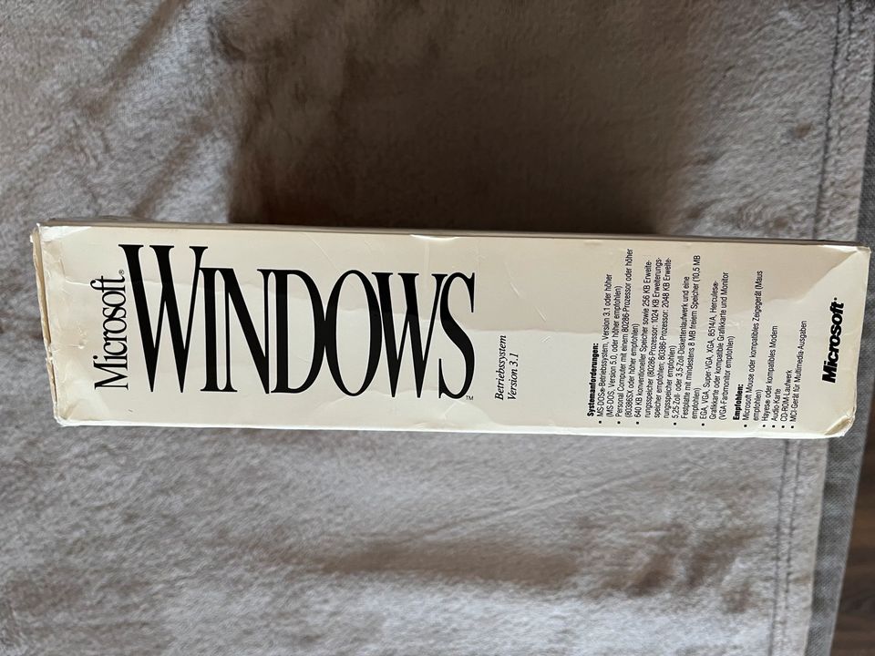 Windows 3.1 Betriebssystem (einmal zur Kontrolle geöffnet) in Schönborn