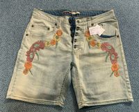 NEU - kurze PLEASE Jeans mit Stickerei - NP 129 EUR, Gr. L Hessen - Rosbach (v d Höhe) Vorschau