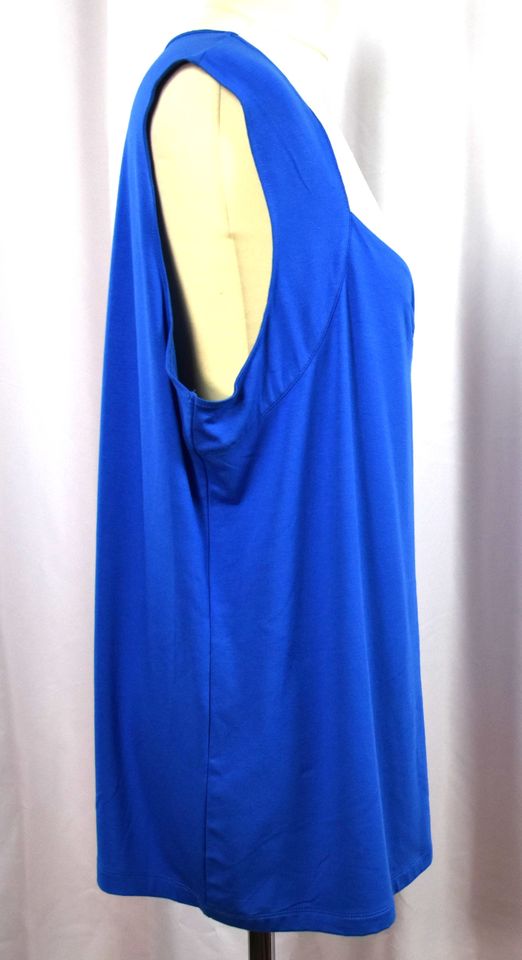 OLSEN Damen Tank Top mit Dekolleté Raffung Blau Gr. 48 in Herleshausen