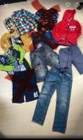 Kleiderpaket, Jungs 122/128 Hosen, Spiderman Jacke Niedersachsen - Süpplingen Vorschau