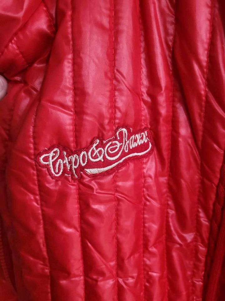 Vintage Bomberjacke in Rot in Leipzig