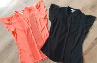 H&M 2 Blusen schwarz, orange business Gr. S/36 Thüringen - Suhl Vorschau