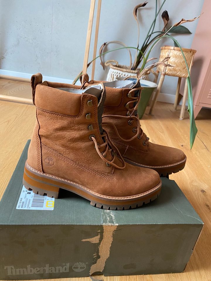 Timberlands Courmayeur Schnürstiefel/Boots Gr. 39,5 Cognacs in Bremen