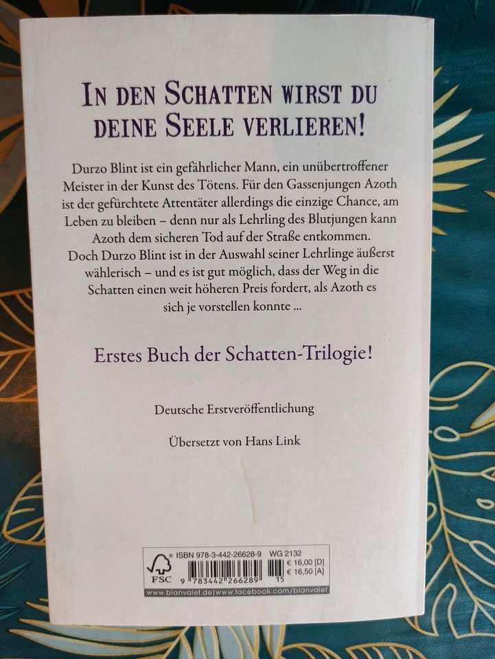 Brent Weeks "Der Weg in die Schatten" Taschenbuch, ungelesen in Roßdorf