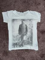 Tigha T-Shirt S – Vintage Print mit Bartmann Mint Frankfurt am Main - Gutleutviertel Vorschau